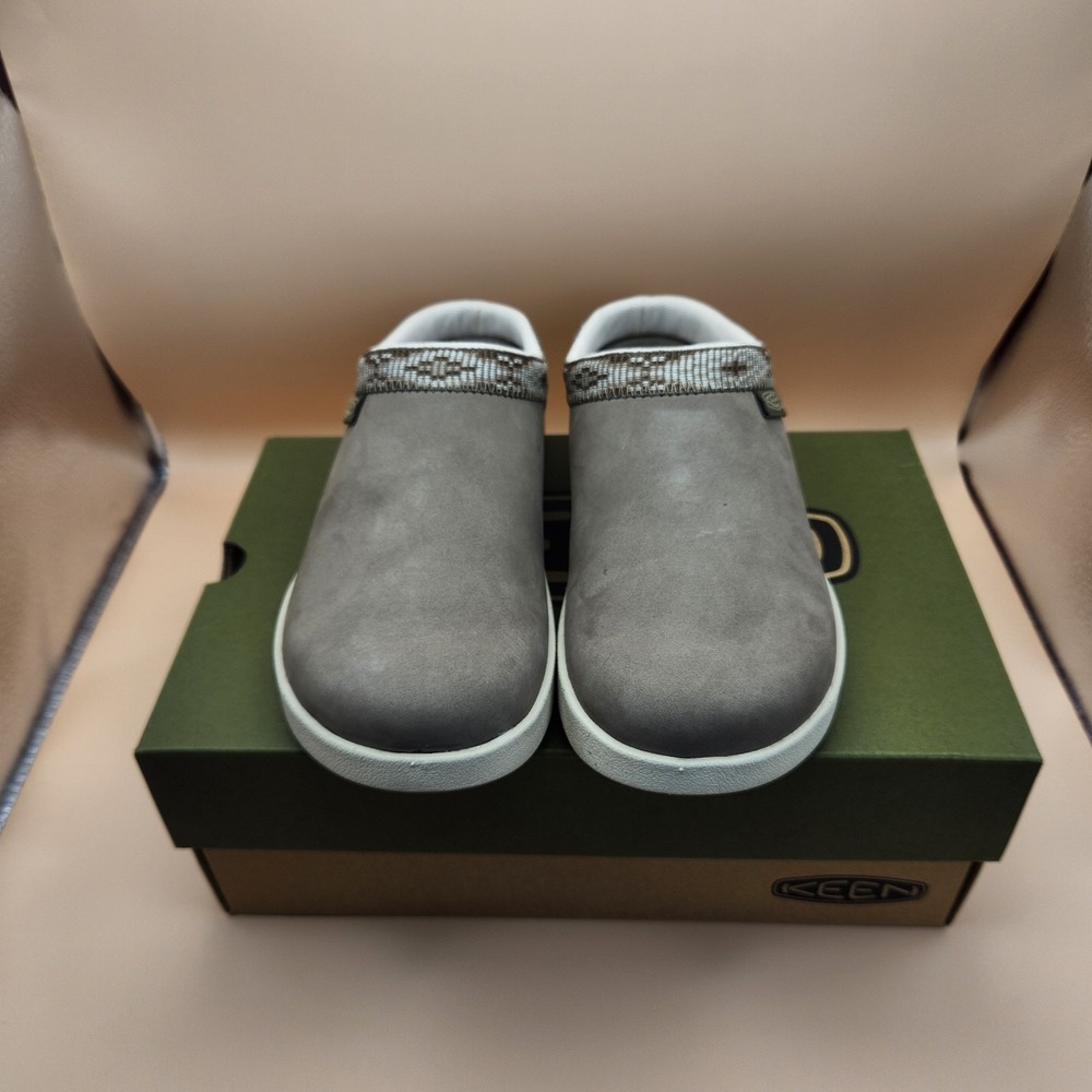 KEEN Elle Mule‎ Suede Woman's Clogs  Brindle/birch Size 5.5